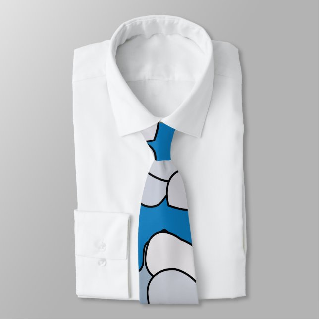 Cravate White Clouds (Attaché)