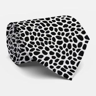 Cravate White Leopard Elégante Collection de luxe tendance
