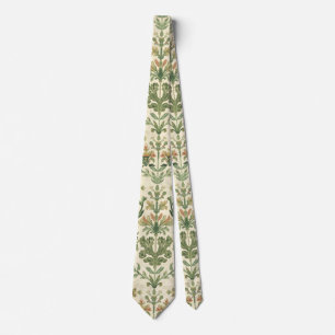 Cravate William Morris Algue Floral Vintage art nouveau