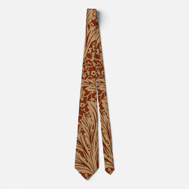 Cravate William Morris Arcadia Floral Garden Fleur Classiq (Devant)