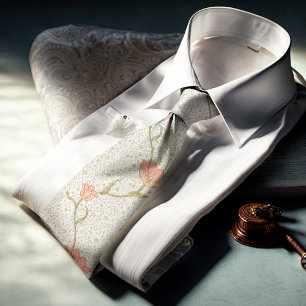 Cravate William Morris Garden Tulip Motif floral