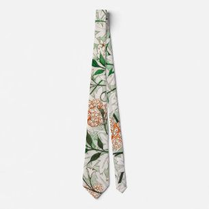 Cravate William Morris Jardin Fleur de Jasmin Classique