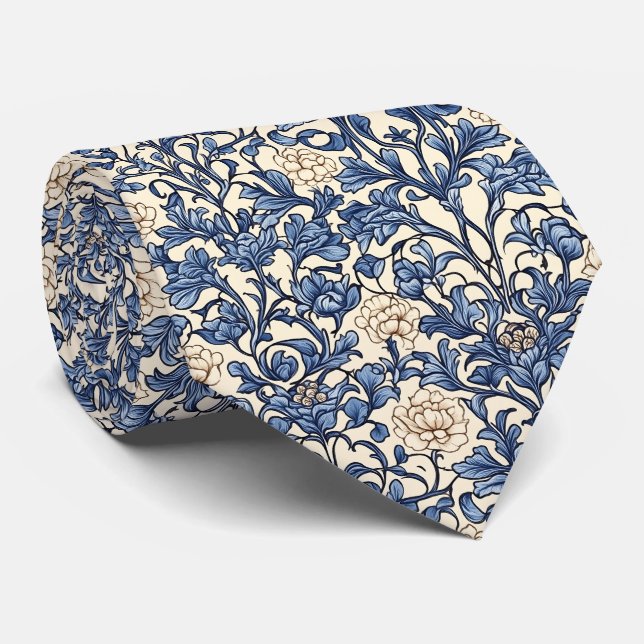 Cravate William Morris Motif (Roulé)