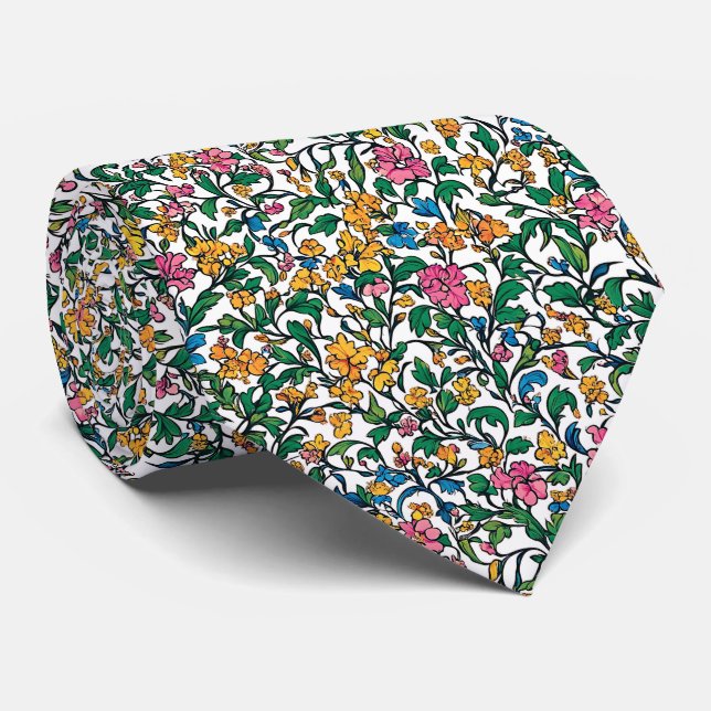 Cravate William Morris Motif (Roulé)