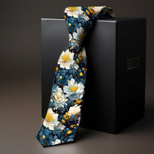 Cravate William Morris Wild Marguerite Floral