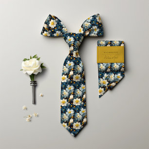 Cravate William Morris Wild Marguerite Floral