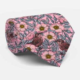 Cravate Wrens en rose