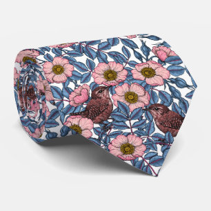 Cravate Wrens en rose