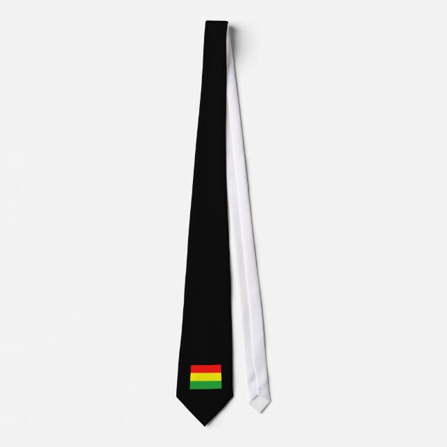 Cravate Wyoming en couleurs Rasta (Devant)