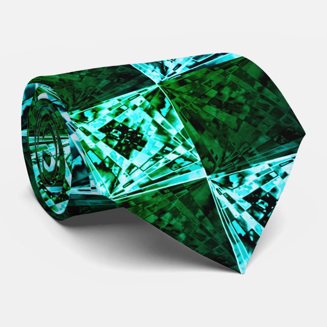 Cravate Xadrez verde e azul céu ou ciano, com retângulos? (Roulé)