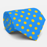 Cravate Yellow On Blue Polka Dots Pattern Design<br><div class="desc">Blue Color Background With Yellow Polka Dots Seamless Repeat Pattern Design</div>