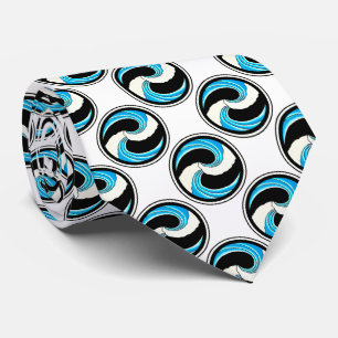 Cravate Yin Yang Waves