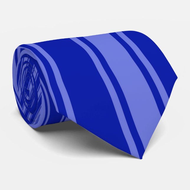 Cravate Zaffre Color Stripe Funky Motif (Roulé)