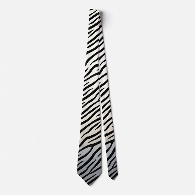 Cravate Zebra Stripes Exotic Poster de animal (Devant)