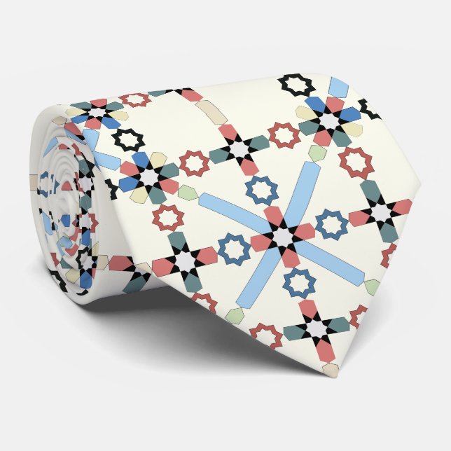 Cravate Zelije marocain ! Zellige marocain (Roulé)