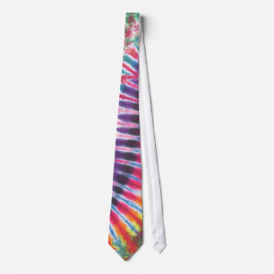 Cravate Zig Zag 2 Tie Dye Necktie