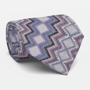 Cravate Zigzag de girafe violet