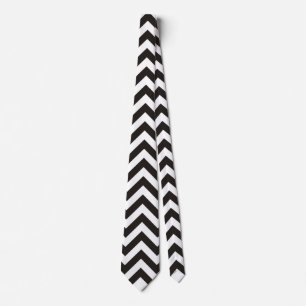Cravate ZIGZAG pattern - black + your background & ideas
