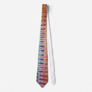 Cravate Zippie Tip rouge Tie Dye Necktie