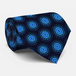 Cravate Zones Bleues,