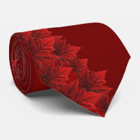 Cravates du Canada de feuille d'érable rouge de
