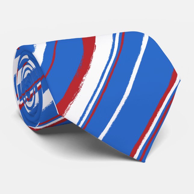 Cravates rayées Painterly (Roulé)