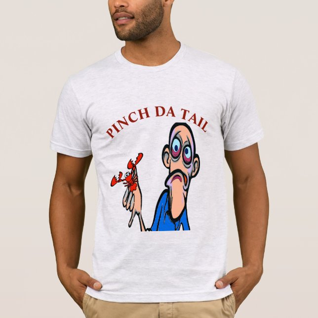 Crawfisg Cartoon, ajouter le texte T-shirt Adulte  (Devant)