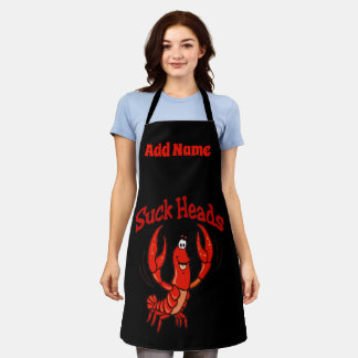 Crawfish Cartoon Design ajouter du texte, Tablier