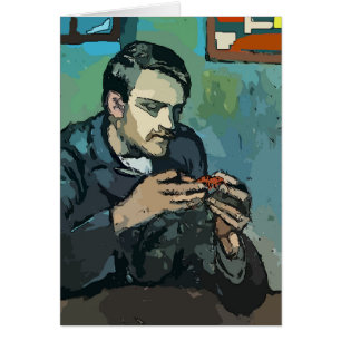 Crawfish Manger Abstrait