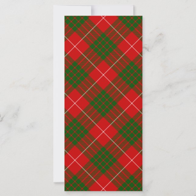 Crawford tartan rouge vert plaid (Devant)