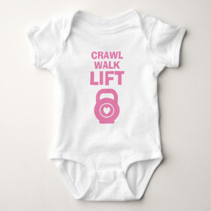 CRAWL WALK LIFT mignon body bébé manuelle rose