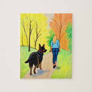 Crayon Art puzzle idée cadeau berger allemand / fe