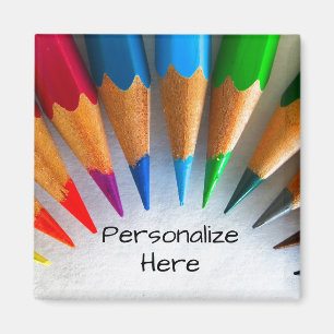 Crayon de couleur artiste artiste aimant mignon co