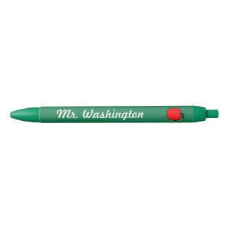Crayon vert Tableau noir Stylo pomme de professeur
