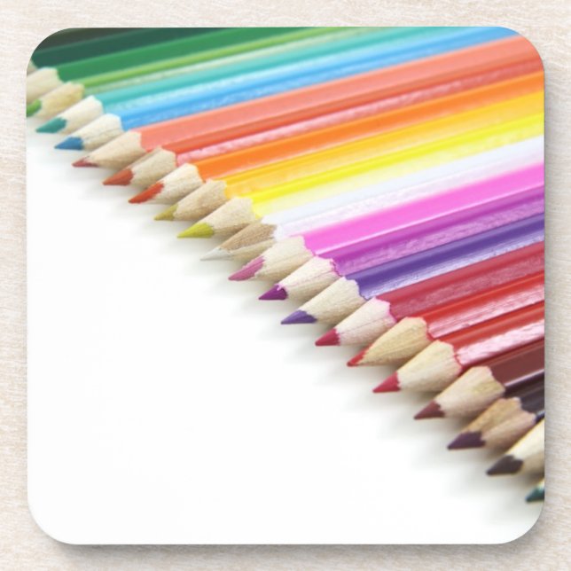 Crayons colorés Dessous de verre en liège (Devant)