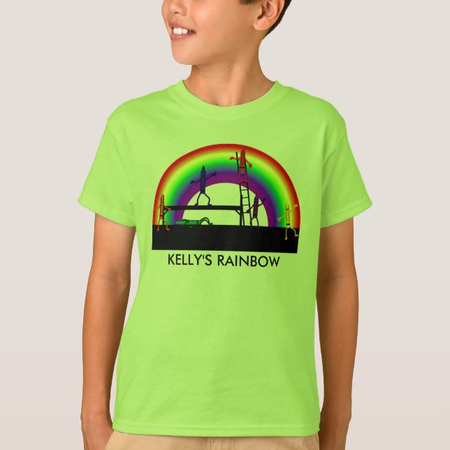 Crayons Coloriage Crayon Arc-en-ciel jaune T-shirt (Devant)
