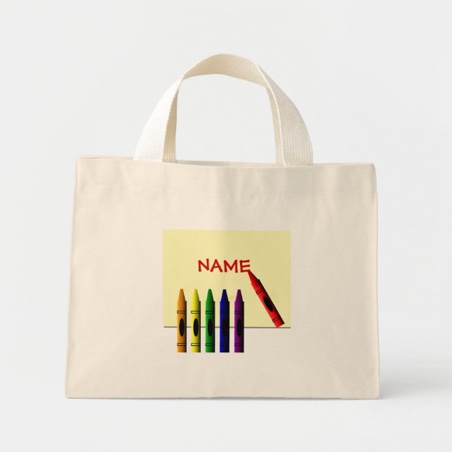 Crayons Couleur mon nom Sac fourre-tout (Devant)