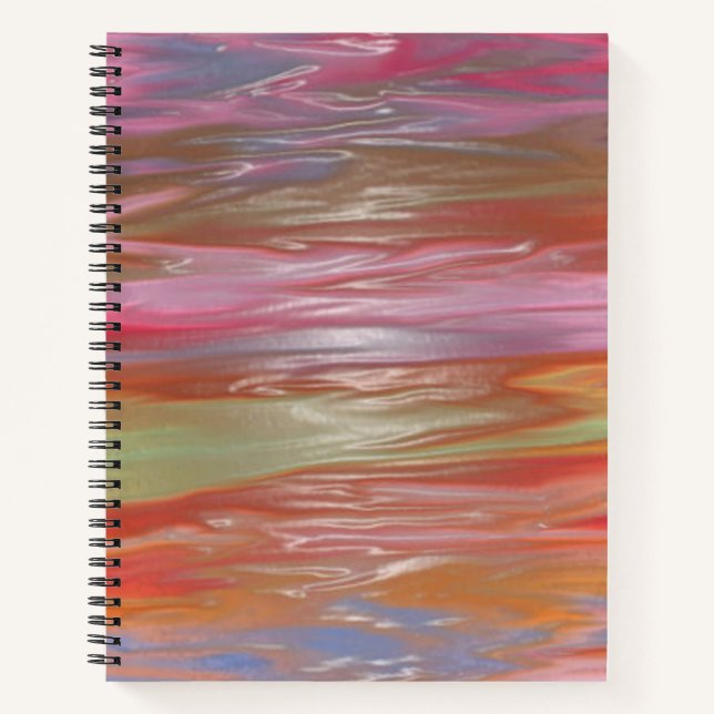 Crayons pastel fondus - Carnet spiral (Devant)