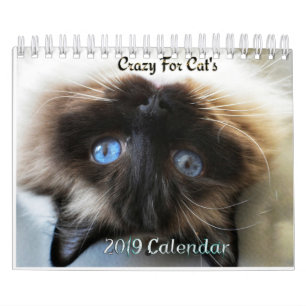 Crazy à propos du calendrier mural Cats 2023