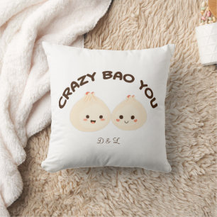 Crazy Bao You Couple mignon ensemble de coussin