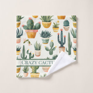 "Crazy cactus lady ! texte sur un dessin de cactus