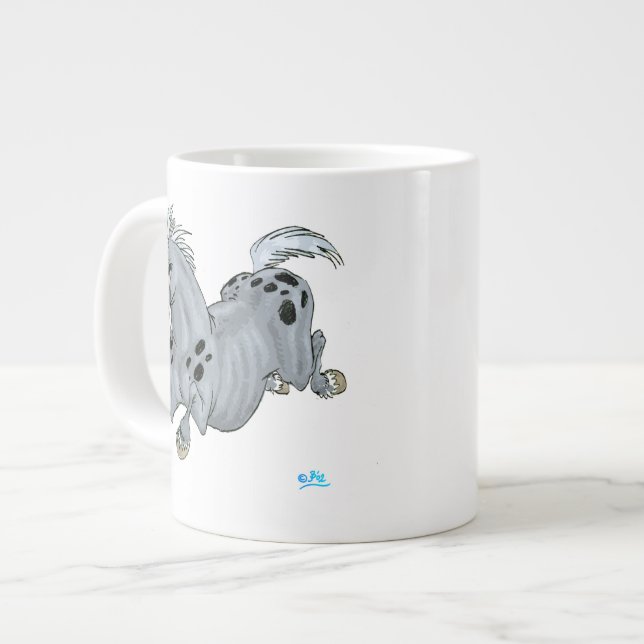 Crazy Cartoon Horse Jumbo Mug (Devant gauche)