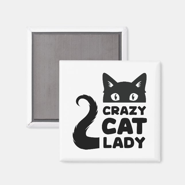 Crazy Cat Lady Magnet (Recto/Verso)