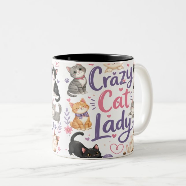 Crazy Cat Lady Mug (Devant droit)