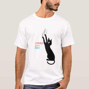 Crazy Cat Papa - Funny T-shirt Amoureux des chats 