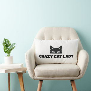 Crazy Chat Lady Lumbar Lance Oreiller