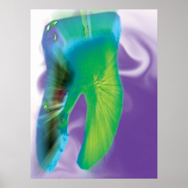 Crazy Colour Design Dentist Poster (Devant)