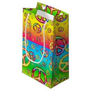 Crazy Enfants Couleurs PAIX OUT petit sac cadeau