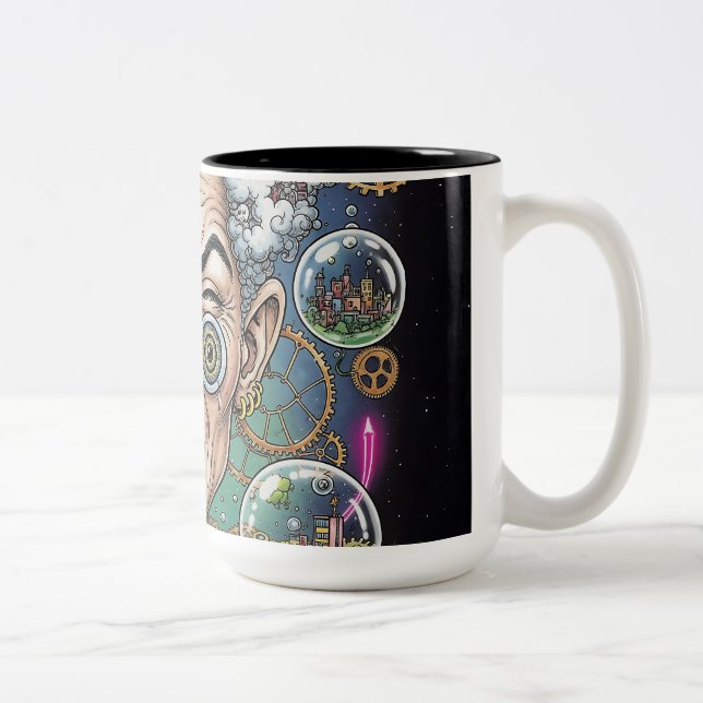 Crazy Expression Caricature Mug - Unique Artistiqu (Droit)