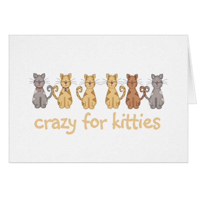 Crazy For Kitties T-shirts et cadeaux (Devant horizontal)